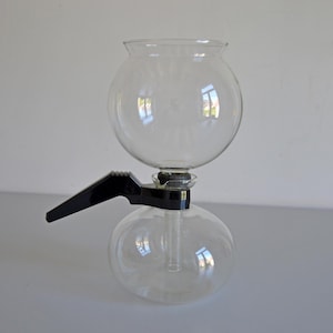 Vintage cafetiere KAFINO, Vacuum coffee maker Coffee siphon, glass siphon coffee brewer, capacity 8 cups