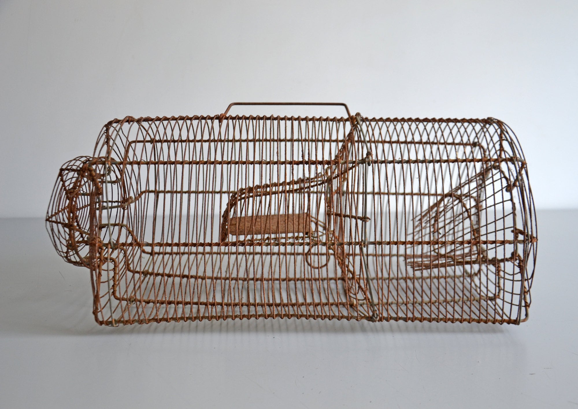Piège/cage à rats fait main vintage, déco rustique -  France