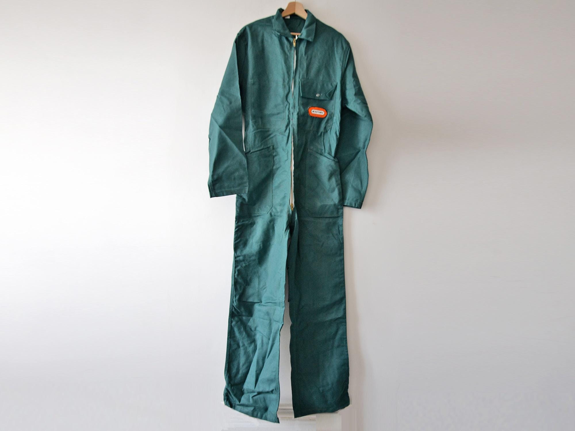 パンツ A MACHINE MAGRITTE SUIT COVERALLS Vintage French Work Overall, COVERALLS Full Cover Jumpsuit Artist