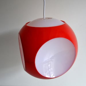 Vintage ceiling lamp UFO space age, Pendant Lamp 1970s Massive Belgium Bug Eye