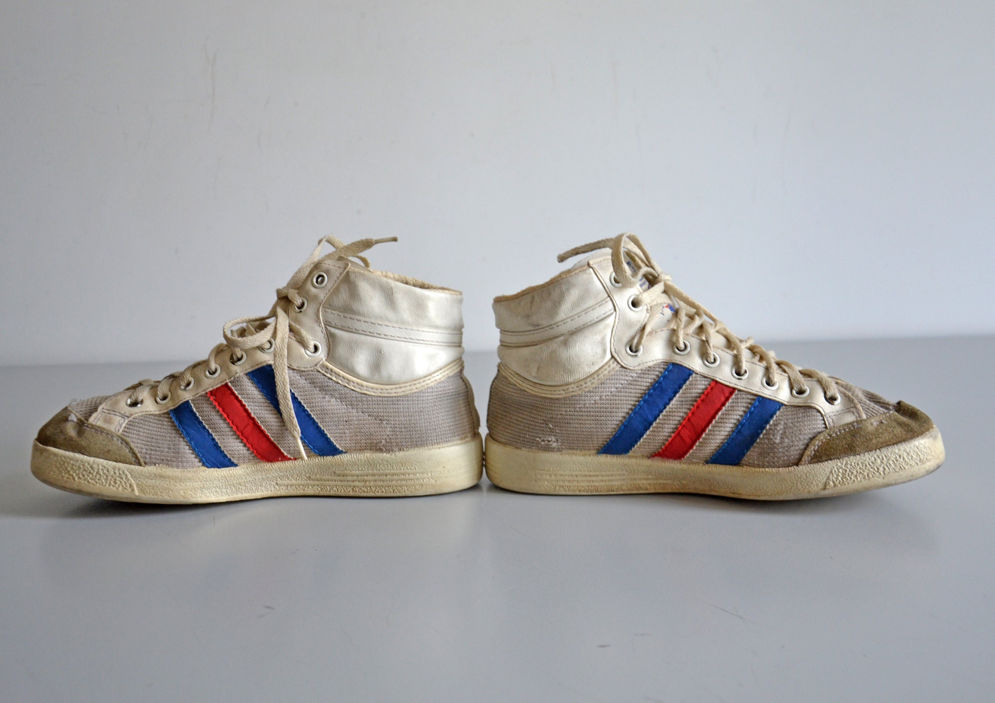 VINTAGE /USA製 adidas /SIZE:M /RED /万国旗タグ 80s adidas Tシャツ