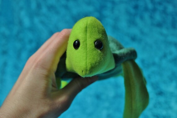 small turtle stuffed animal