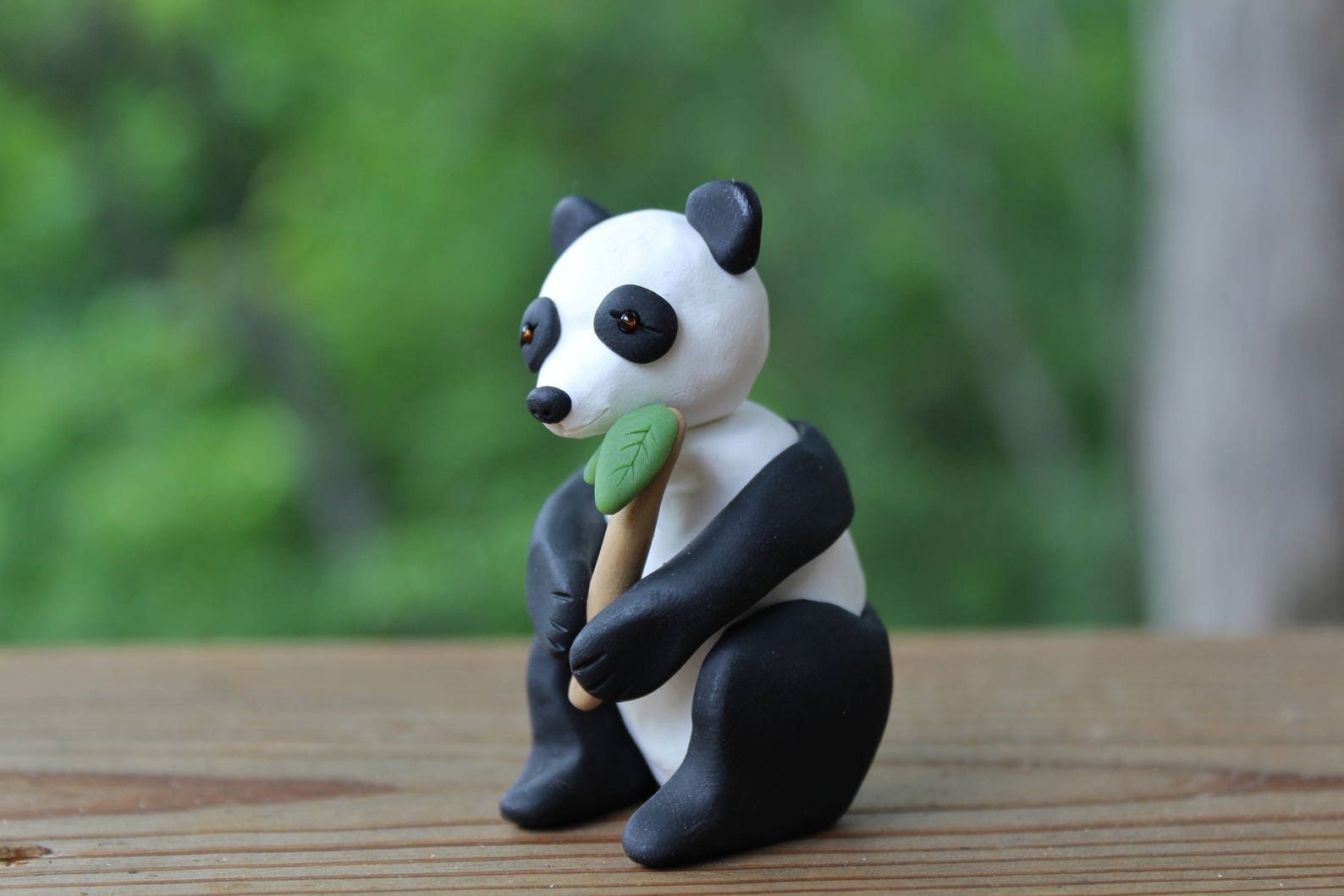 Panda Figurine Polymer Clay Animal Figurines Polymer Clay Panda
