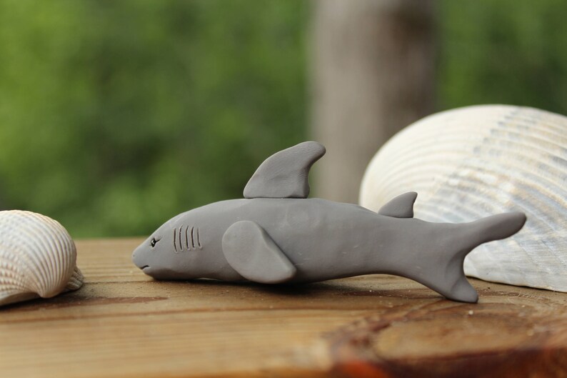 Shark Figurine Polymer Clay Shark Figurine Polymer Clay Animal