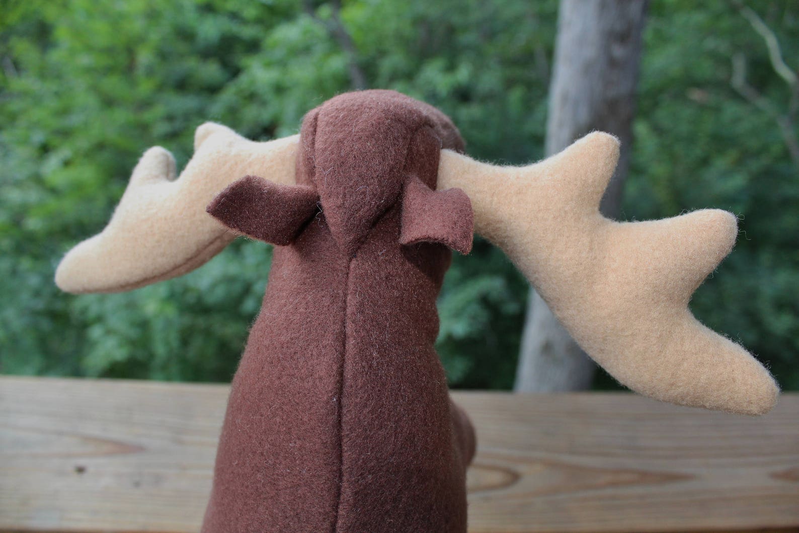 Moose Stuffed Animal Fleece Stuffed Animal Handmade Moose Stuffed