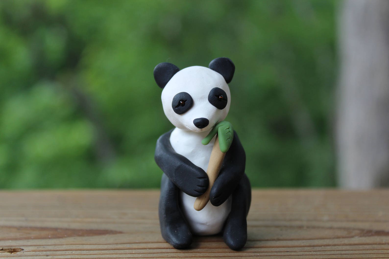Panda Figurine Polymer Clay Animal Figurines Polymer Clay Panda