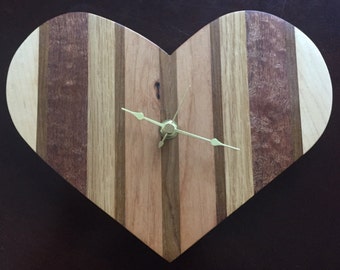 8"x 9" Heart Clock