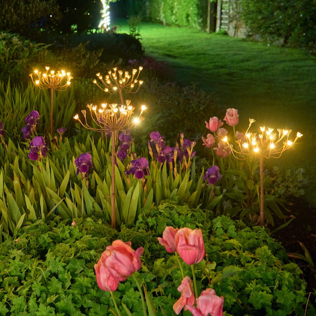 Solar Blumen Lichter im Freien, Glyzinien Blumen Schmetterling Solar Lighte