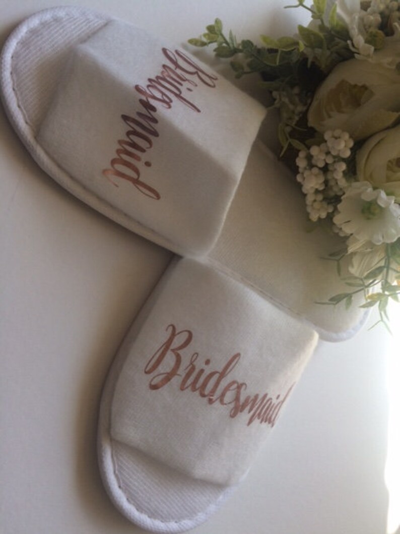 Personalised Bride Slippers Spa Day Slippers Personalised Etsy UK