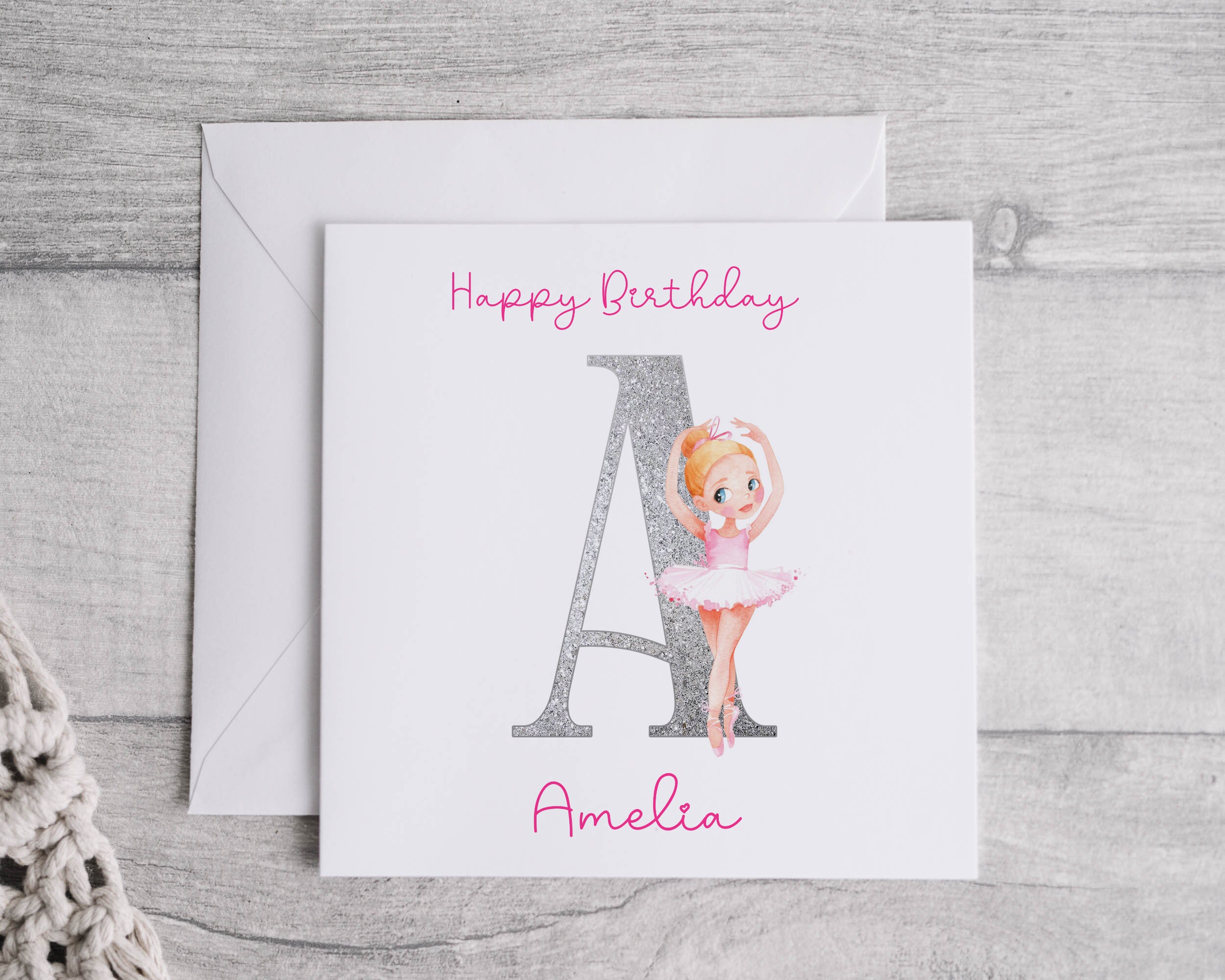 Personalised Ballerina Birthday Card Ballerina Card Card for - Etsy UK