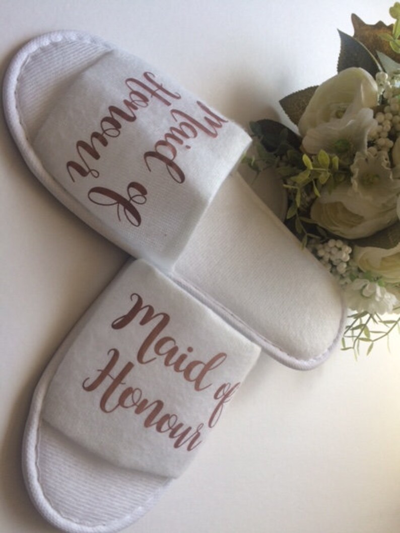 Personalised Bride Slippers Spa Day Slippers Personalised Etsy UK