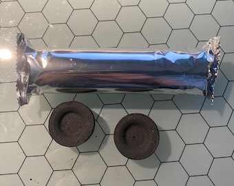 Charcoal Discs for Resin & Incense Burning – Quick Light Tablets for Ritual, Atmospheric Use, 33mm