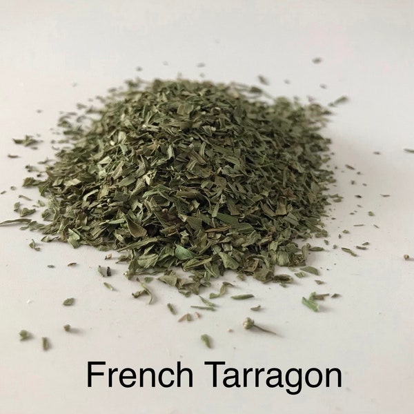 French Tarragon 25g : Dried Herb, No additives, French Cuisine, Vegan, Eco Friendly