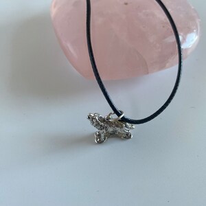 Silver Wolf (Lycanthrope) Pendent 15mm with Gift Pouch Shamanic, Pagan, Wiccan, Jewellery