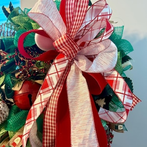 Red Velvet and Pink Bow, Valentines bow, wreath attachment, winter decor, door hanger, window decor, mailbox bow