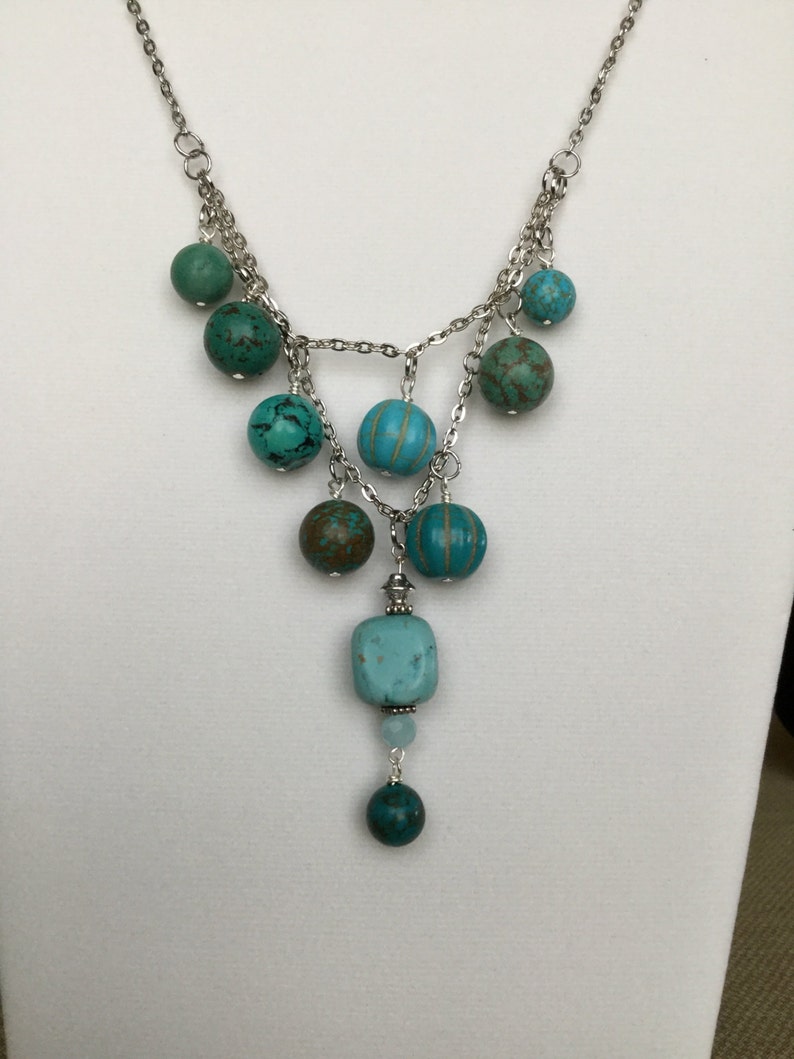 Turquoise Jewelry Set Boho Chic Jewelry Handmade Gift For | Etsy