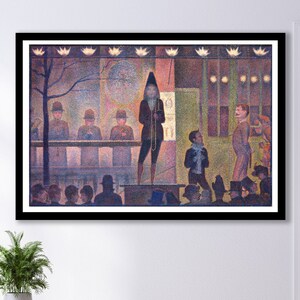 PARADE de CIRQUE Pintura por Georges Seurat Pintura Reproducción Impresión, Arte mural Famosa Pintura francesa Cartel Lienzo Lienzo Papel Imprimir