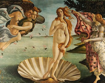 Sandro Botticelli Birth of Venus Painting Print Reproduction Wall Art Canvas Art Paper Print Art Poster Oil Painting Detailed Art Poster