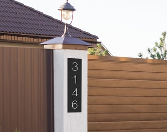 Address sign - metal address sign - address plaque - metal address plaque - number sign - outdoor sign - house number sign - house sign