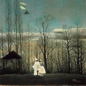 A Carnival Evening by Henri Rousseau Classic Fine Art Colorful Canvas Paper Print Wall Art Office Decor Home Decoration Gift Home Art
