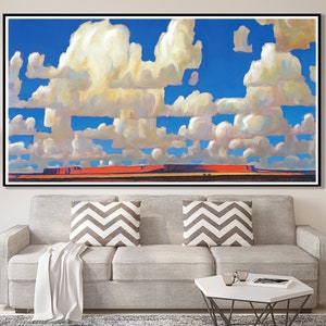 CLOUD WORLD by Maynard Dixon Reproduction Print, Southwest Art Western Art, Cowboy Artistry, Western Wall Art, American Artist Poster Prints image 2