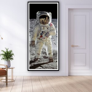 Buzz Aldrin Astronaut Print, Astronaut Poster, Space Poster, Astronaut Wall Art, Space Enthusiast Gift, Space Home Decor Moon Rover Landing