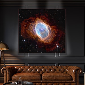 Southern Ring Nebula James Webb Space Telescope NASA Dying Star Space Print Galaxy Cosmic Space Exploration Canvas Print Nasa Poster