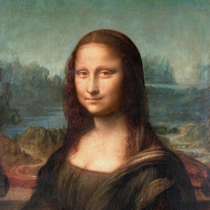 Mona Lisa by Leonardo Da Vinci Poster Famous Painting Portrait Print Vintage Painting Wall Art Home Decor Vintage Wall Art Gift