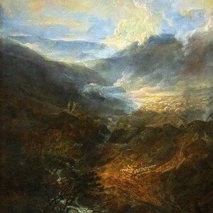 Morning amongst the Coniston Fells Joseph Mallord William Turner Print Original Artist Painting Art Print Reproduction Prints Oil Painting