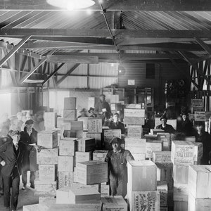 Prohibition Warehouse - Photo - 1920s - Beer Bust - Drinking - Photograph - Speakeasy - Brewery - Bar Decor - Man Cave - Bootlegging