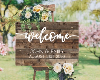 Wedding Welcome Sign, Wedding Sign, Rustic Wood Sign, Wedding Signage, Wedding Name Sign, Wood Wedding Sign, Custom Wedding Sign, Name Sign