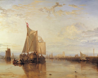 Dortor Dordrecht de Joseph Mallord William Turner Impresión Original Artista Pintura Arte Impresión Reproducción Impresiones Pintura al óleo Arte de alta calidad