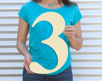 Números o letras de madera pequeños y grandes de 12", 18", 24" y 36" Letras de madera Números de granja 8, 9, 10, 11, 13, 14, 15, 16, 17, 24 y 36 Números de casa grandes