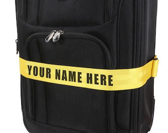 Gepersonaliseerde bagage riem gepersonaliseerde tas riem aangepaste tekst uw naam groot geschenk echtgenoot vriend vriendin moeder cadeau (999-60001)