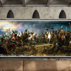 Napoleon at the Battle of Austerlitz Painting by Francois Gerard Painting Print Reproduction Wall Canvas Art Paper Print Art Poster Detailed