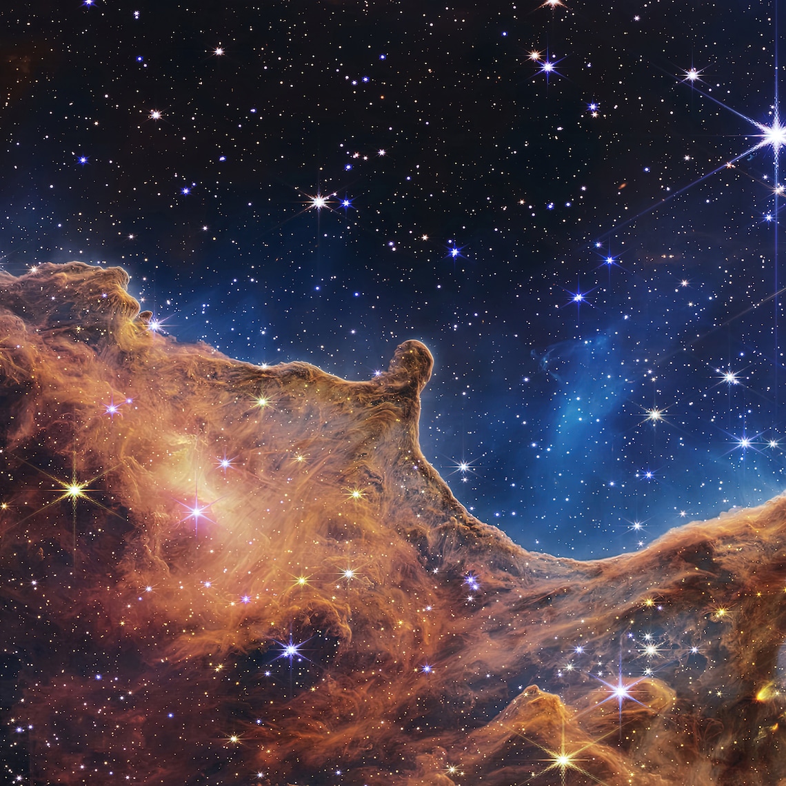 James b NASA Space Telescope Carina Nebula Highly Detailed Etsy