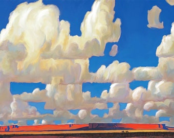 CLOUD WORLD by Maynard Dixon Reproduction Print, Southwest Art