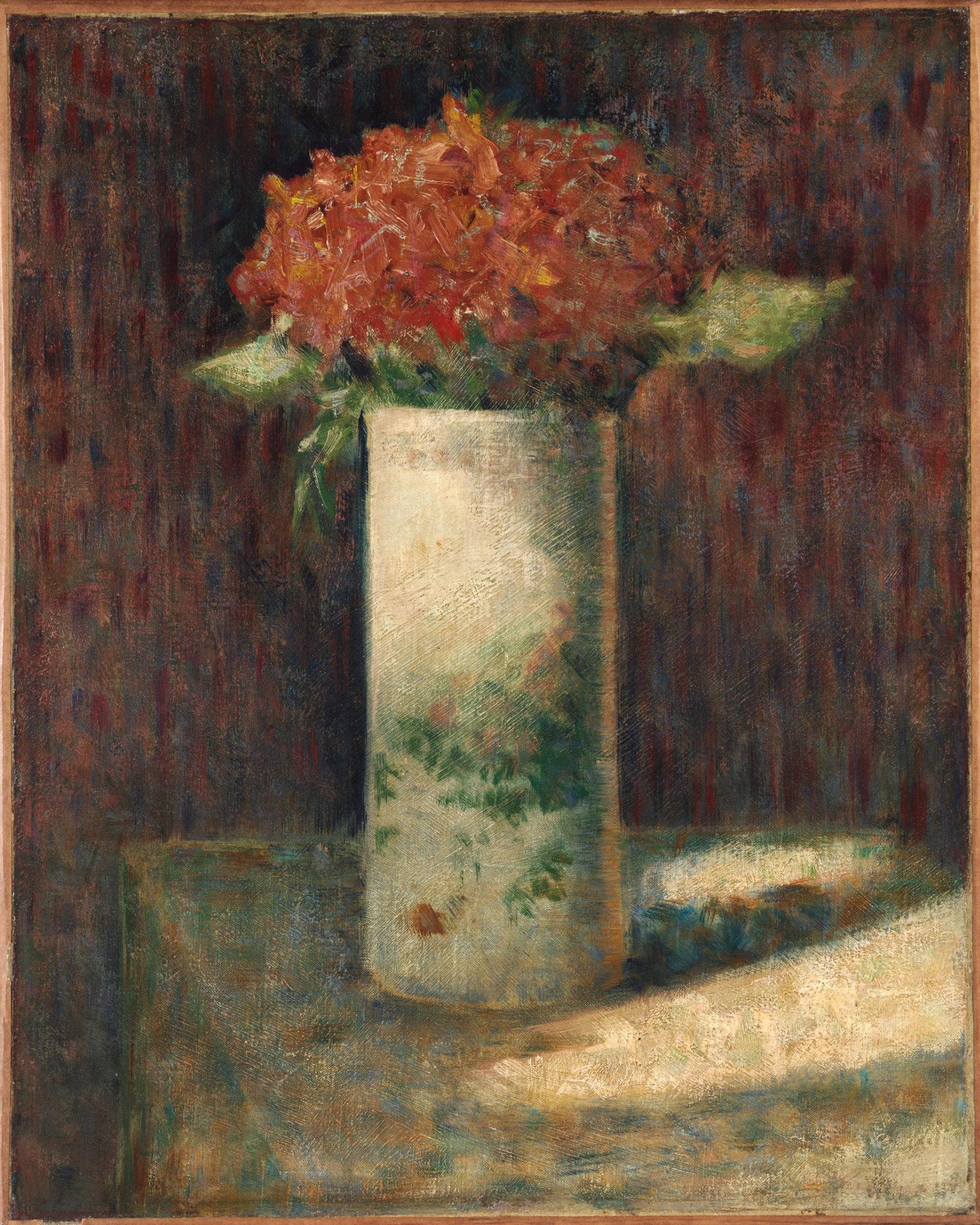 ジョルジュ＝ピエール・スーラ【花を生けた花瓶】、希少な画集画 ジョルジュ・スーラ作「花瓶の花」複製版画 壁アート 有名なフランス