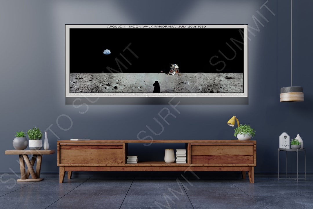 NASA Apollo 11 Lunar Module Panorama, Moon Landing Exploration, Moon ...