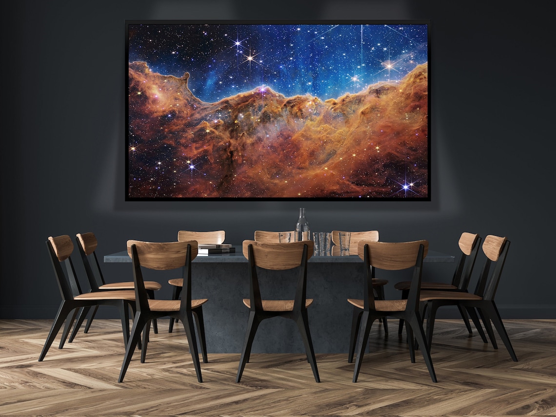 James Webb NASA Space Telescope Carina Nebula Highly Detailed Space ...