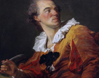 Inspiration by Jean-Honoré Fragonard, Famous Painting Reproduction, Wall Art Housewarming Gift, Vintage Painting Oil Paintings