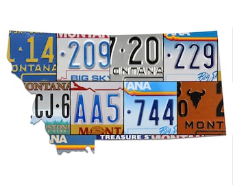 Targa MONTANA, mappa tagliata al plasma, cartello in metallo BIG SKY Country, arte murale, arte da garage, cartello rustico, cartello patriottico, regalo per le feste