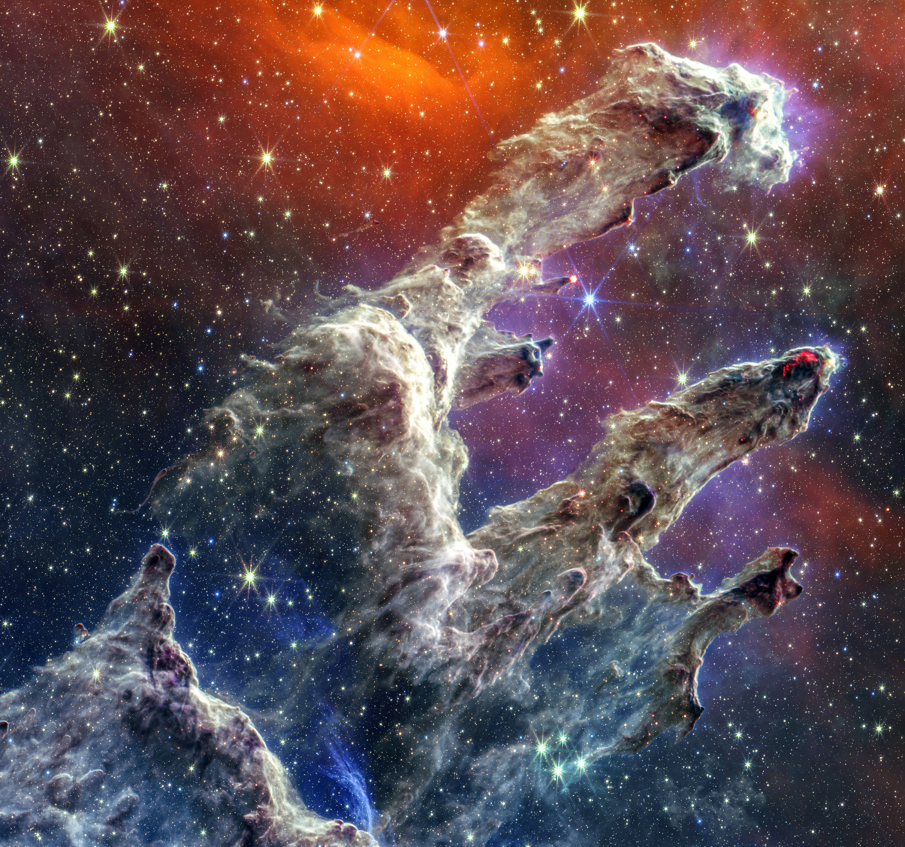 Pillars of Creation James Webb Deep Field Space Telescope NASA