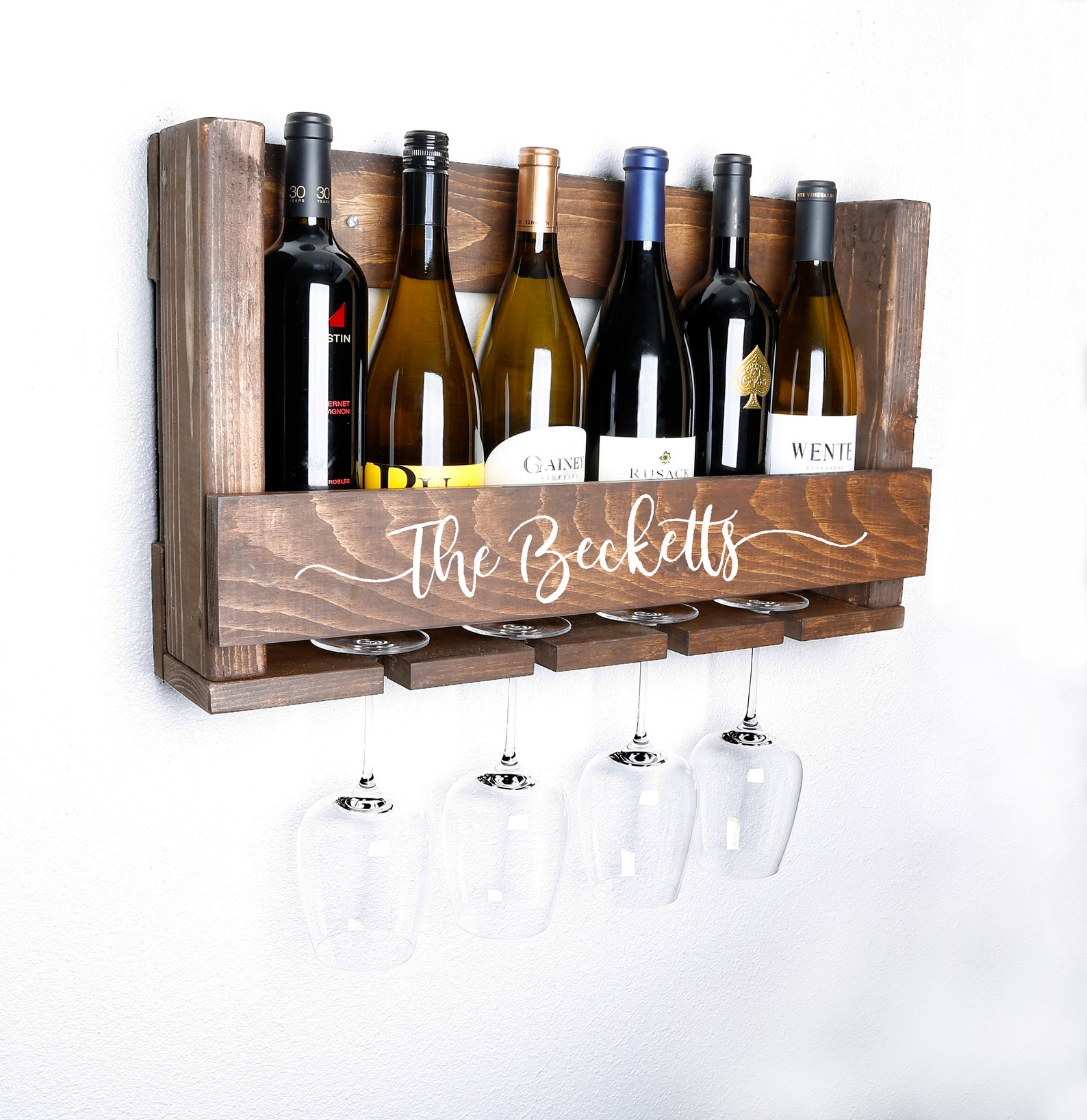 Rustic Wood Wine Rack Wine Rack Corner Wine Rack Floating Etsy