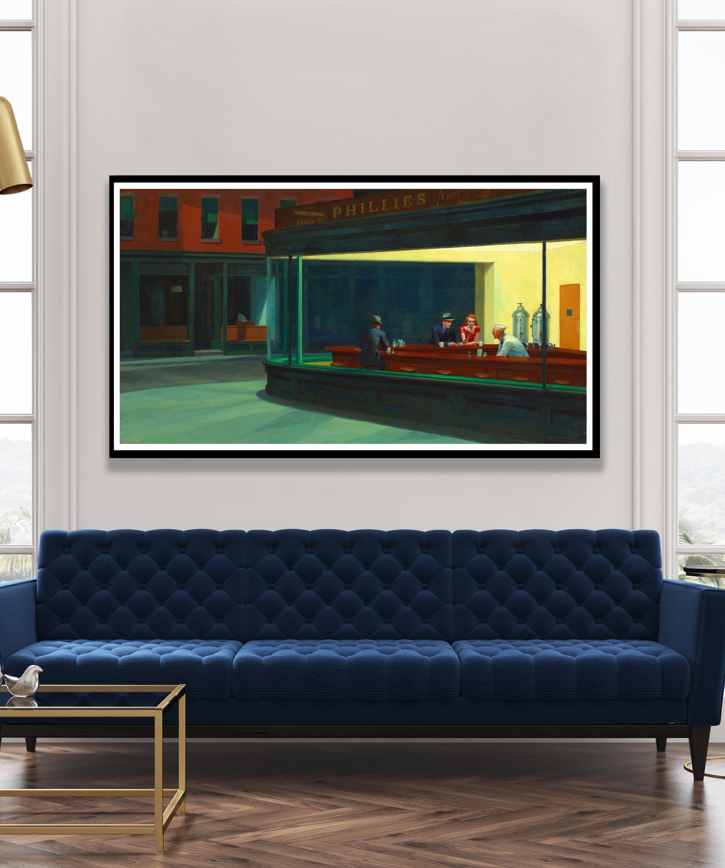 ナイトホークス エドワード・ホッパー 絵画 プリント 複製 壁アート