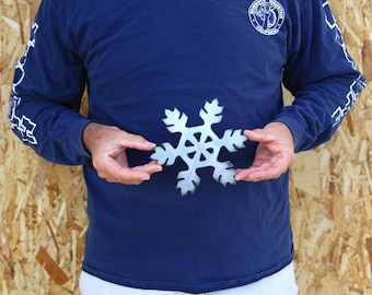 Snowflake Snow flake Sign Art Plasma Cut Corrugated Steel Rustic Metal Sign Restaurant Home Shop Wall Art Christmas Decorations Santa Snow