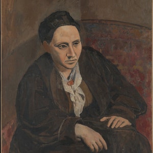 Pablo Picasso Gertrude Stein 1906 Reimpresión del cartel, Reproducción de pintura al óleo, Decoración para el hogar Arte de la pared Famoso cartel Lienzo Papel Picasso Impresiones