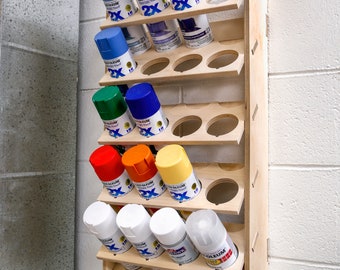 20 Can Spray Paint or Lube Can Wall Mount Storage Holder Rack Organizer Made and Ships from USA Surf to Summit Wall Can Organization Garage