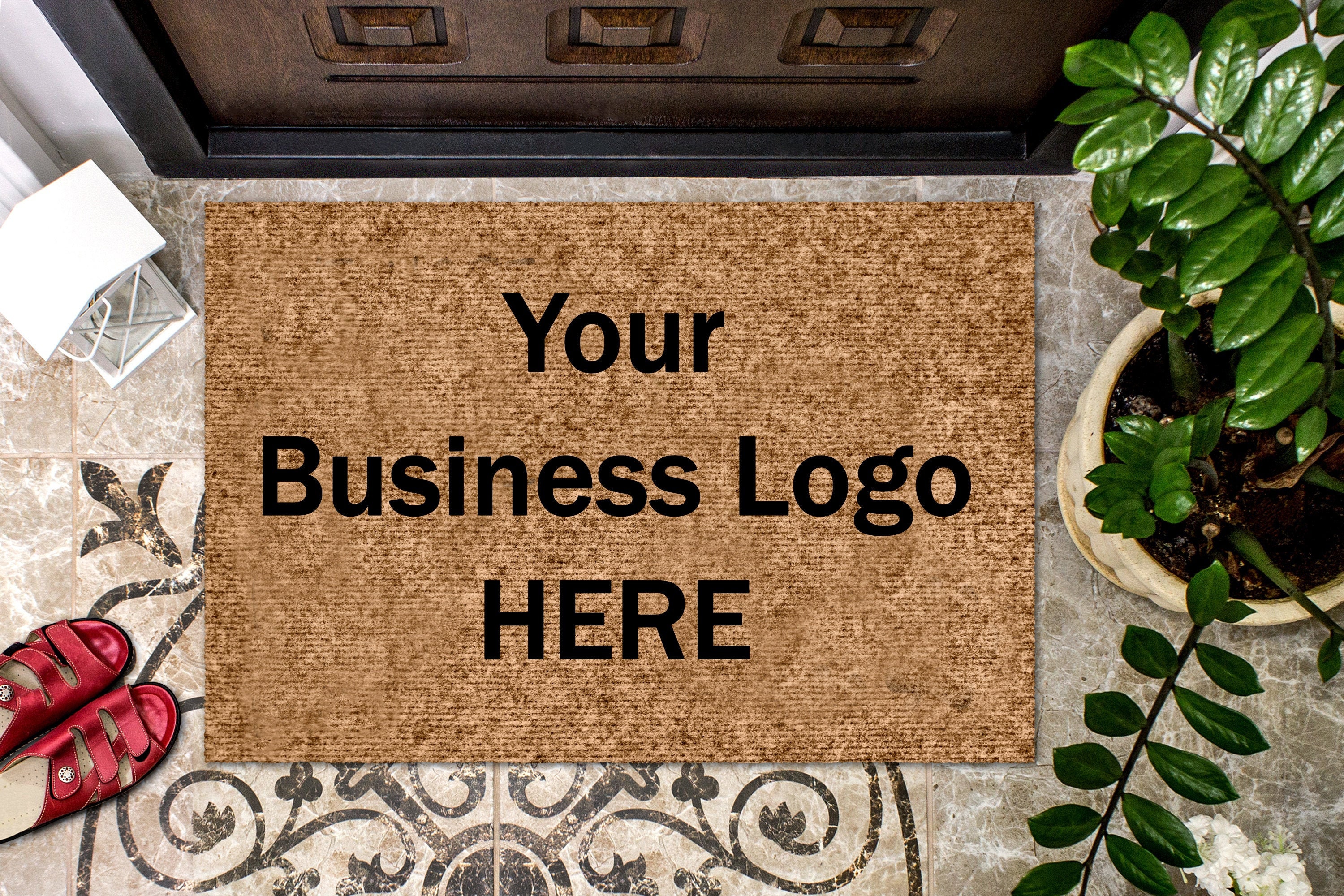 Custom Doormat Company Logo Logo on Doormat Business Logo Etsy