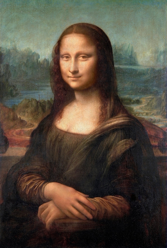 芸術写真 Vintage Mona Lisa Art - Classic Old Mona Lisa by Leonardo Da Vinci Poster Famous Painting Portrait